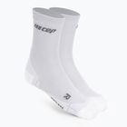 CEP Ultralight Short carbon white men's compression running socks