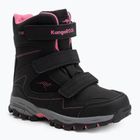 KangaROOS K-Robi KTX jet black/daisy pink children's snow boots