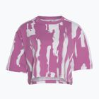 Women's adidas Thebe Magugu Allover Print Crop Tee semi pulse lilac/white shirt