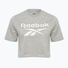Women's T-shirt Reebok Identity Big Logo Crop Tee medium grey heather