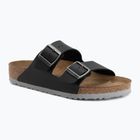 Slides BIRKENSTOCK Arizona Birko-Flor black/light gray