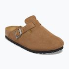 Slides BIRKENSTOCK Boston Suede Leather dark tea