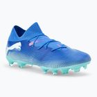 PUMA Future 7 Play It football boots hyperlink blue/mint/puma white