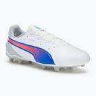 PUMA King Match FG/AG Jr children's football boots puma white/bluemazing/flat light grey/sunset glow