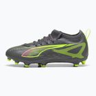 PUMA Ultra 5 Match FG/AG Jr children's football boots matte aged silver/yellow alert/puma aged silver