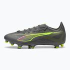 PUMA men's football boots Ultra 5 Match FG/AG matte aged silver/yellow alert/puma aged silver