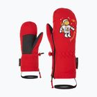 Children's Ski Gloves ZIENER LE Zoo Minis red salsa