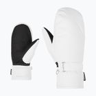 Women's Ski Gloves ZIENER Kisar Aquashield Mitten white