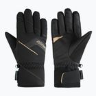 Women's ski gloves ZIENER Karion-Z AS black/gold