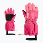 Children's ski gloves ZIENER Levio AS Minis tie dye pop pink