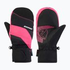 Children's ski gloves ZIENER Luuki-Z Aquashield black/pop pink