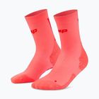 Women's socks CEP Ultralight Mid Cut 4.0 neon coral/red