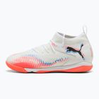 Children's football boots PUMA Future 8 Match It + Mid Jr puma white/puma black/glowing red