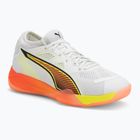 Handball shoes PUMA Eliminate Nitro SQD 4 Game On puma white/glowing red/ultra blue