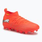 Children's football boots PUMA Future 9 Match FG/AG Jr glowing red/puma white/puma black/puma silver