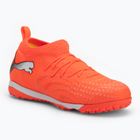 Football boots PUMA Future 9 Match TT + Mid Jr glowing red/puma white/puma black/puma silver