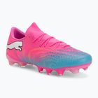 Football boots PUMA Future 9 Match Fusion FG/AG poison pink/puma wht/sun stream/bright aqua/puma blk