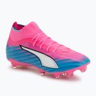 Football boots PUMA Ultra 6 Match + FG/AG poison pink/puma wht/sun stream/bright aqua/puma blk