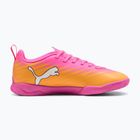 Children's football boots PUMA Ultra 6 Play It Jr poison pink/puma wht/sun stream/bright aqua/puma blk