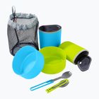 MSR 2 Person Mess blue/ fluo green hiking cookware set