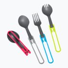 MSR Folding Utensils Spork 4 red/ grey/ blue/ green cutlery set