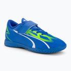 PUMA Ultra Play IT V Jr children's football boots ultra blue/puma white/pro green