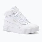 PUMA Carina 2.0 Mid Fur children's shoes puma white/sedate gray