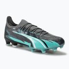 PUMA Ultra Ultimate Rush FG/AG strong gray/puma white/electro aqua football boots