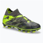 PUMA Future 7 Match Rush FG/AG strong grey/cool dark grey/electric lime children's football boots