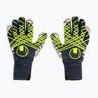 Uhlsport Prediction Ultragrip HN goalkeeper gloves navy/white/fluo yellow