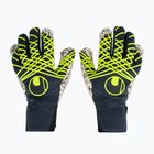 Goalkeeper glove uhlsport Prediction Supergrip + HN navy/white/fluo yellow