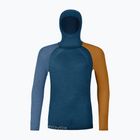 Men's thermal active sweatshirt ORTOVOX 120 Comp Light Hoody petrol blue