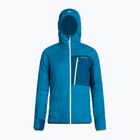 Men's ORTOVOX Swisswool Piz Duan hybrid jacket blue 6132700039