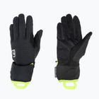 Men's skydiving gloves ORTOVOX Fleece Grid Cover black raven