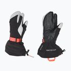 Women's ski gloves ORTOVOX Merino Freeride 3 Finger black raven