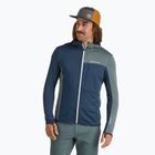 Men's ORTOVOX Fleece Light Grid Hooded deep ocean sweatshirt