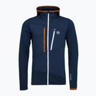 Men's ORTOVOX Fleece Grid Hoody deep ocean sweatshirt