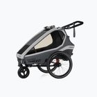 Qeridoo Kidgoo 1 single-seater bicycle trailer grey Q-KDG1-22-SG