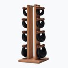 NOHrD SwingBell dumbbells with Tower Oxbridge stand Cherry 2-8kg