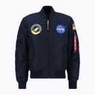 Alpha Industries MA-1 VF NASA replica blue men's jacket