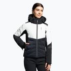 Women's ski jacket Descente Evelyn 14 white and black DWWUGK23
