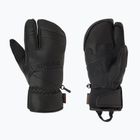 Men's ski gloves Descente 3 Finger Leather black
