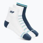 Socks YONEX 19236 Quarter 3 pairs navy/white/green