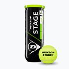 Tennis balls Dunlop Stage 1 3 pack green