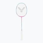 Badminton racket VICTOR DriveX 6SP QM fluorescent rose-red/light blue