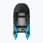 Seven-person dinghy Gladiator C420 AL black/turquoise