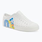 Native Jefferson Print Disney Jr children's trainers shell white/shell white/positive mickey