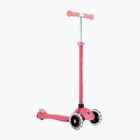 Children's three-wheeled scooter Globber Primo Plus Glow Lights coral pink