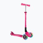 Children's three-wheeled scooter Globber Primo Foldable Lights fuchsia