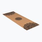 Yoga Design Lab Cork 1.5 mm brown Mandala Black travel yoga mat
